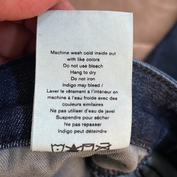 Rag and Bone Cate Dark wash skinny jeans with stretch . - Picture 6 of 10